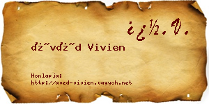Ávéd Vivien névjegykártya