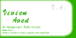 vivien aved business card