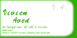 vivien aved business card
